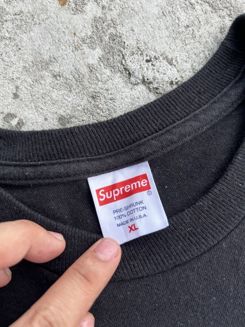 Supreme Float Tee (Category: Tshirts & Polo Shirts ) located in Balanga. Submitted by nothingtohold.co (Listing ID 1464731660, Image 3). Description: Vintage Billabong Script Patched Logo Shirt XL on tag | 25 width | 30.5 length | 9.5 condition Issue: crackprints advisable hand wash only ds condi to dapat Gcash | jnt | bataan Vouch~vc.