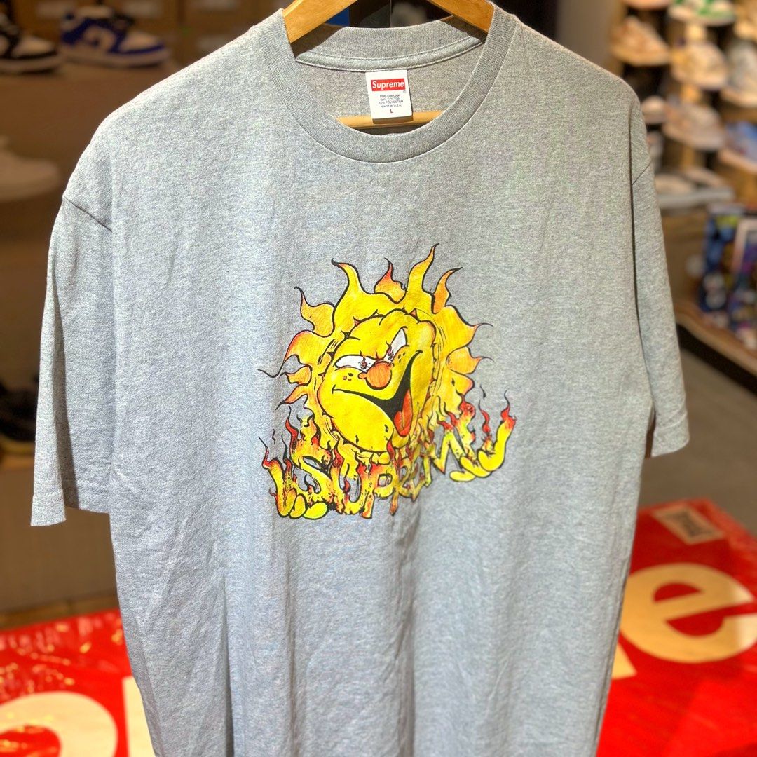 Supreme FW20 Sun Tee Grey (Category: Tshirts & Polo Shirts ) located in Quezon City. Submitted by inside_plug (Listing ID 1464645842, Image 2). Description: For Sale Supreme FW20 Sun Tee Grey - Large Brandnew Dm us to purchase.