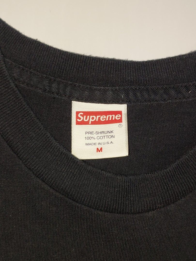 SUPREME GONS LOGO TEE (Category: Tshirts & Polo Shirts ) located in Tuguegarao City. Submitted by underground_hustl3 (Listing ID 1464677372, Image 2). Description: LENGTH - 28 WIDTH - 21 M-ON TAG 𝗔𝗨𝗧𝗛𝗘𝗡𝗧𝗜𝗖𝗜𝗧𝗬 𝗚𝗨𝗔𝗥𝗔𝗡𝗧𝗘𝗘𝗗💎 COLOR RATE 9.5/10✅️ EXCELLENT CONDITION💯 UNLI VOUCH/VC ISSUE: SUPER MINIMAL CRACKS DM TO CLAIM📥 📍TUGUEGARAO CITY LUZON.