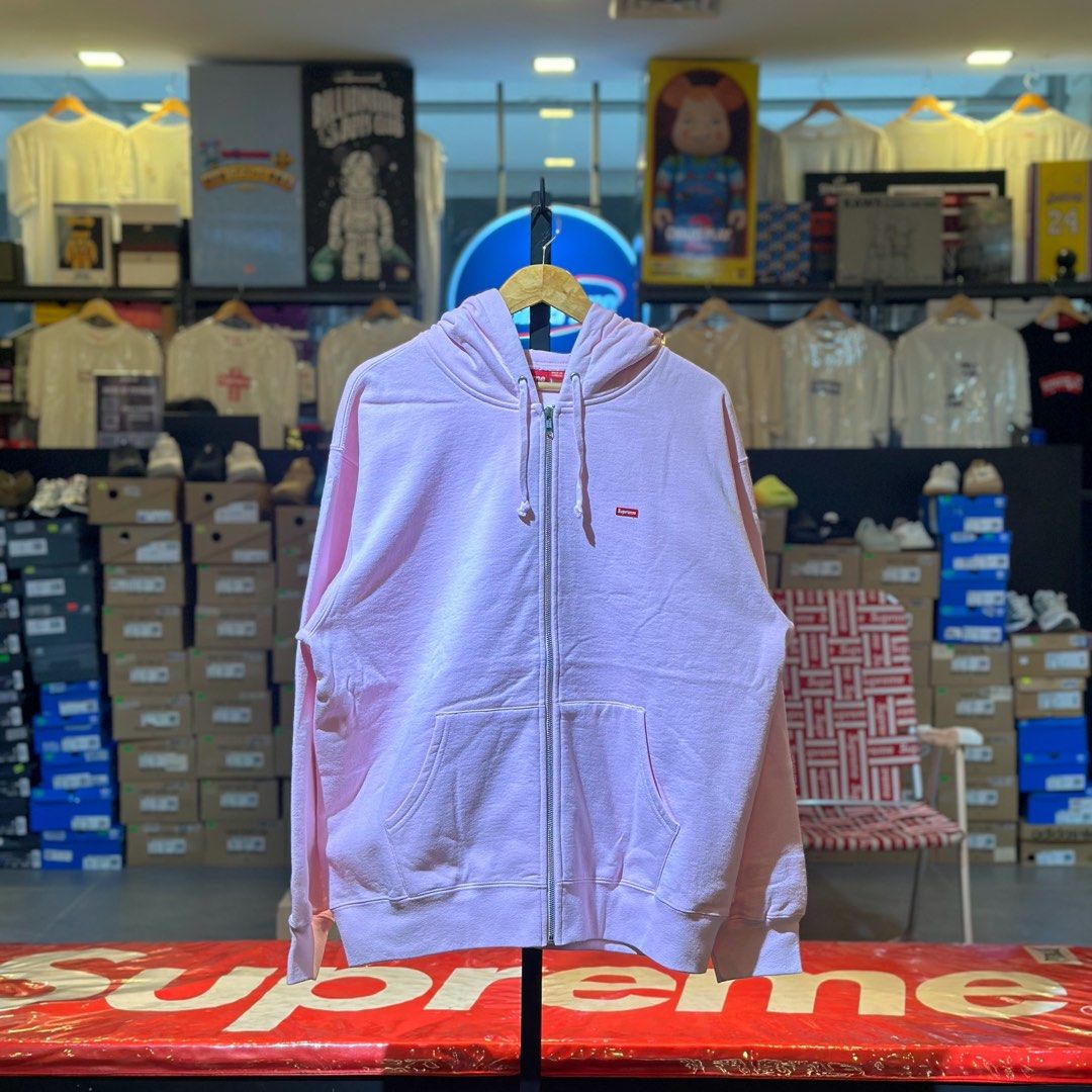 Supreme Small Box Logo Hoodie Pink (Category: Coats, Jackets and Outerwear) located in Quezon City. Submitted by inside_plug (Listing ID 1464647170, Image 1). Description: For Sale Supreme Small Box Logo Hoodie Pink - Large Brandnew Dm us to purchase.