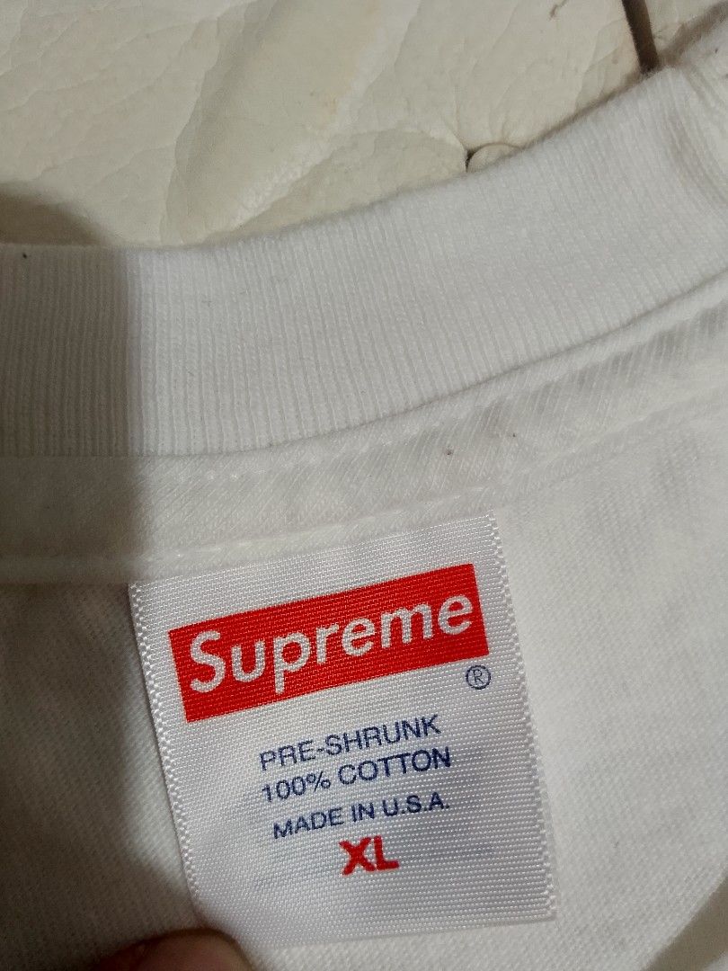 Supreme tamagotchi tshirt (Category: Activewear) located in Manila. Submitted by modern-market (Listing ID 1464576120, Image 3). Description: supreme Tamagotchi tshirt size:xl on tag W:24 L:30 as new condition no issue.