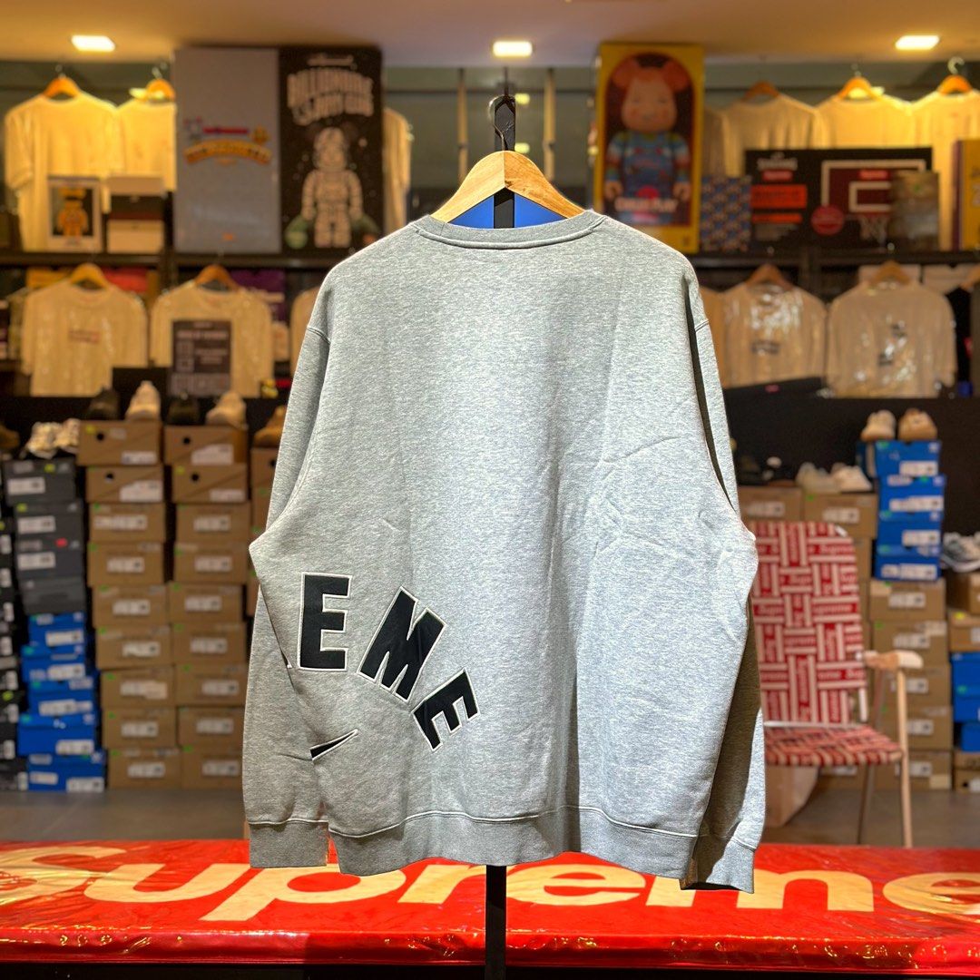 Supreme x Nike Arc Sweatshirt Grey (Category: Coats, Jackets and Outerwear) located in Quezon City. Submitted by inside_plug (Listing ID 1464641112, Image 2). Description: For Sale Supreme x Nike Arc Sweatshirt Grey XL Brandnew Dm us to purchase.