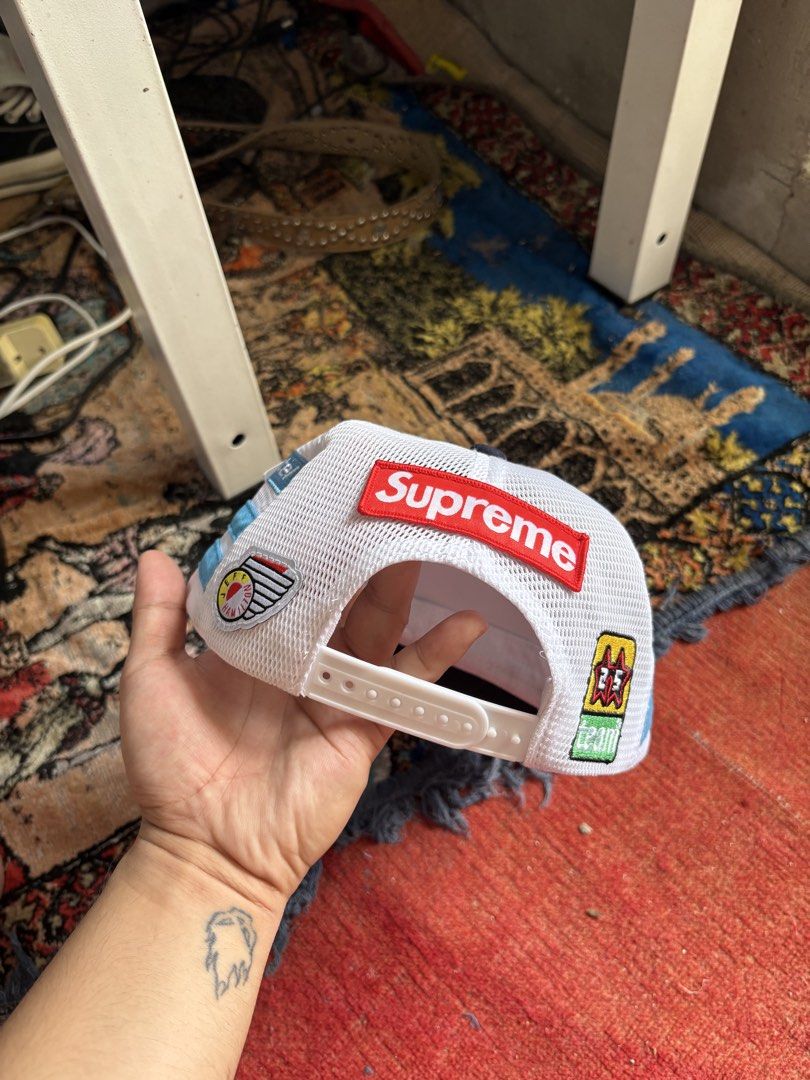 Supreme x Spongebob Cap (Category: Caps & Hats) located in Pasay City. Submitted by namastenamstenamaste (Listing ID 1464588390, Image 3). Description: SS25 Supreme x Spongebob Bnew with tag +sf.