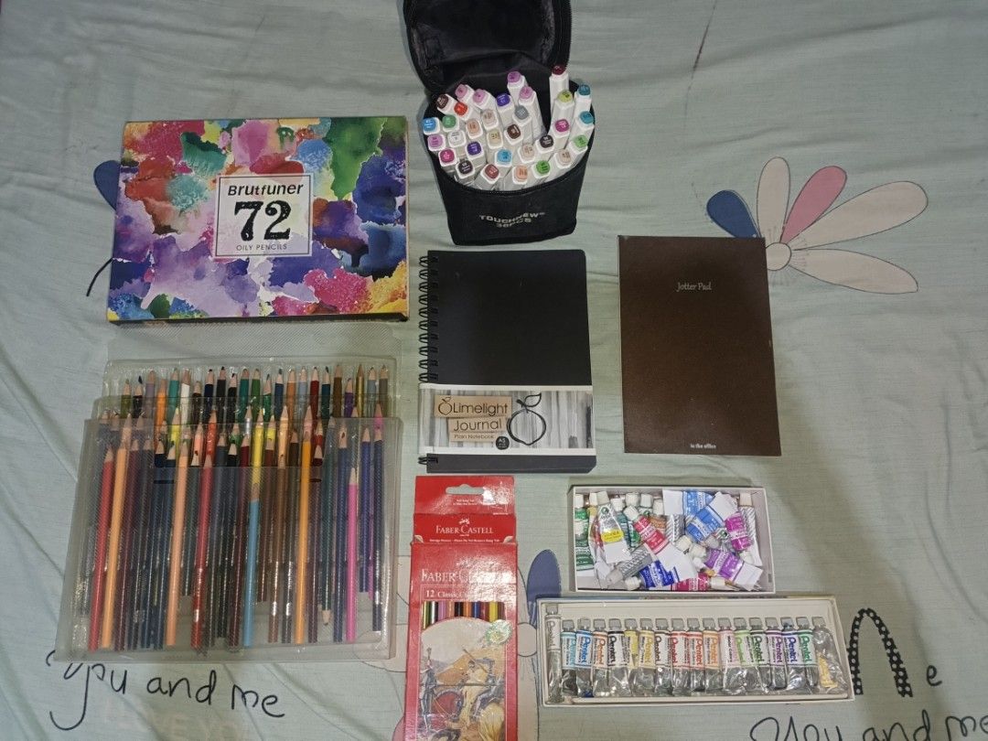 Take All Preloved Art Materials (Category: Craft Supplies & Tools) located in Calape. Submitted by kixswiftlybooks (Listing ID 1464767806, Image 1). Description: decluttering • mop: gcash/Maya/maribank • mod: jnt (buyer must also shoulder SF) used but can still be reused RFS: decluttering & need funds.