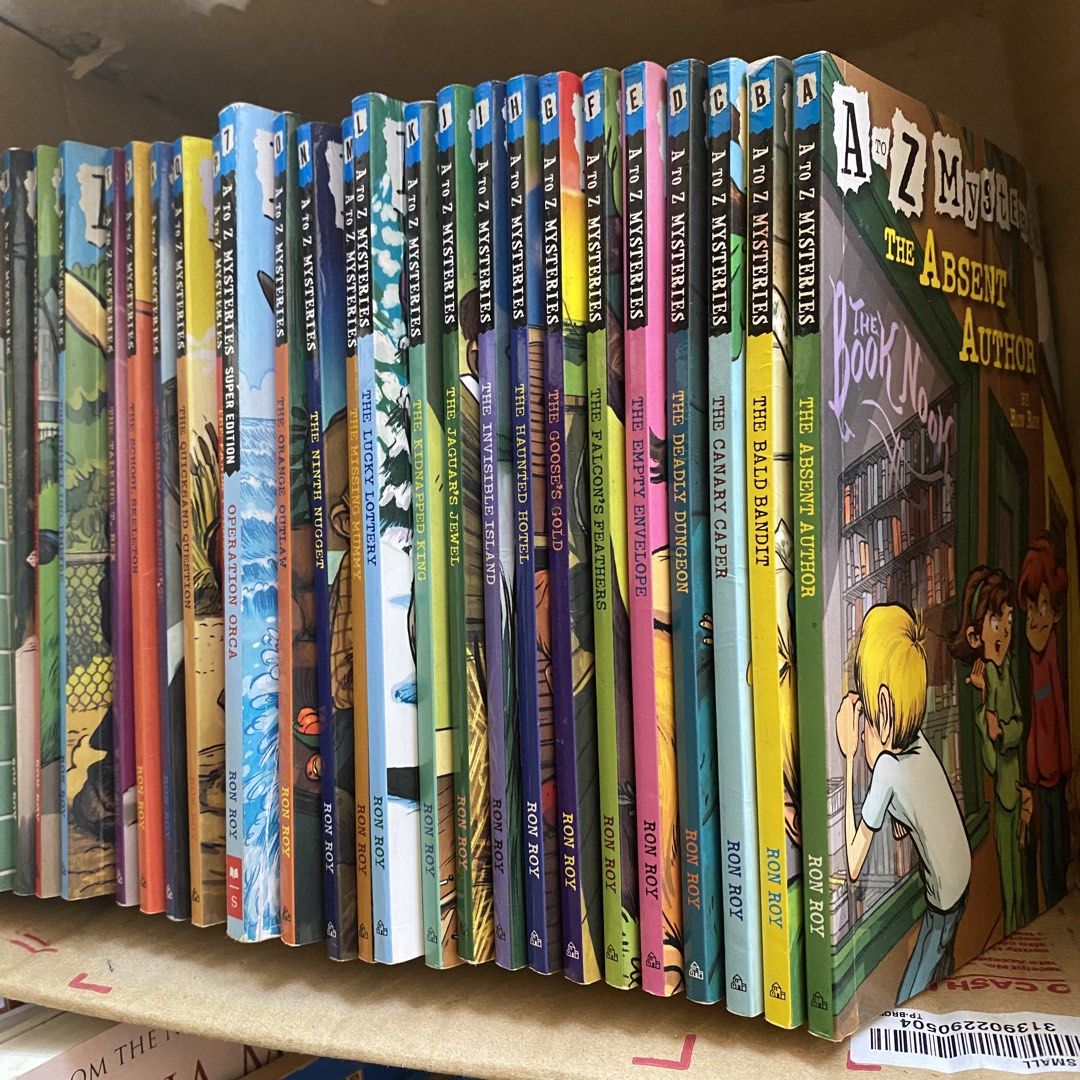 Take-all Bundle A to Z Mysteries by Ron Roy (Category: Children's Books) located in San Pablo. Submitted by sohhxoxo (Listing ID 1464587714, Image 2). Description: Condition: 6/10 Total of 27 books Take-all/Bundle only These are well-loved, please manage expectations.