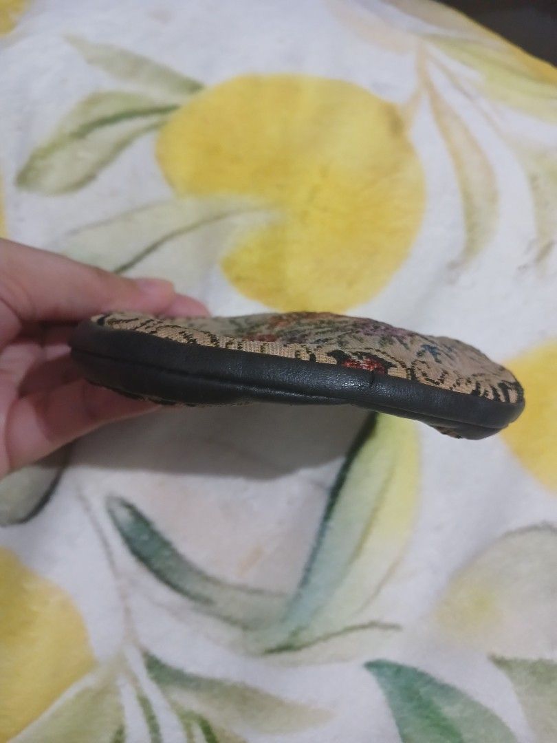 Tapestry Kisslock from Japan (Category: Purses & Pouches) located in Pasig City. Submitted by moreonwatches (Listing ID 1464638229, Image 2). Description: Signs of usage and fading on the inside of coin purse Medium size Japan-Sourced.