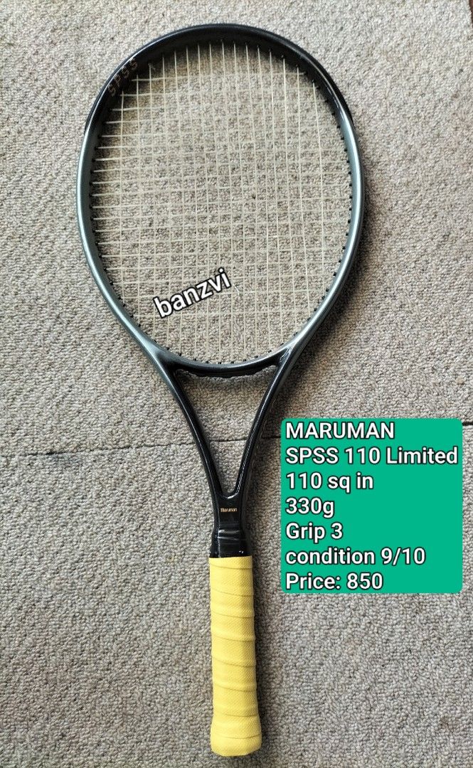 Tennis Racket SUPERSALE (Category: Racket and Ball Sports) located in Cainta. Submitted by banzvi73 (Listing ID 1464631107, Image 2). Description: 👍💯 original 👉NO COD/COP PROVINCE 👉Shipping Nationwide 📍 Cainta Rizal Price 850 FIRM.