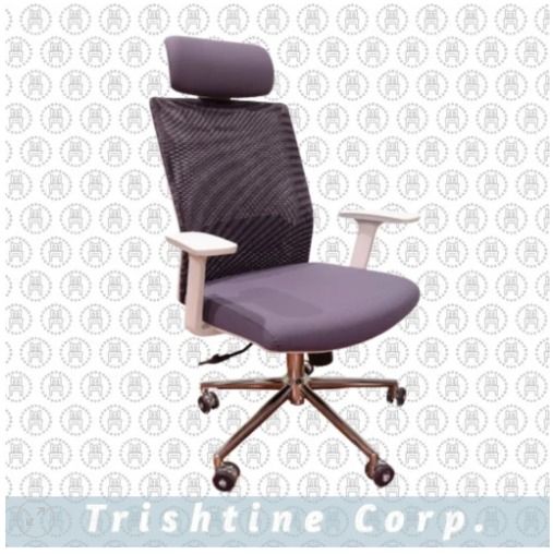 TEX-150 | High Back Mesh with or without headrest (Category: Office Furniture & Fixtures) located in Caloocan City. Submitted by jimtapitan_trishtinecorp. (Listing ID 1464618820, Image 1). Description: High-back mesh chair with adjustable headrest With or without headrest White nylon frame and White armrests High density molded foam, Normal tilt-lock mechanism, Black gas lift, Chrome base with nylon caster wheels Color: White frame / Dark Gray Me