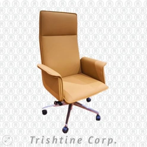 TEX-187 | Leather high back Executive Office Chair (Category: Office Furniture & Fixtures) located in Caloocan City. Submitted by jimtapitan_trishtinecorp. (Listing ID 1464618295, Image 1). Description: High back PU leather Chair, High density Foam, Wooden armrest with pad, Multifunctional mechanism (4 position lock) Chrome gas lift chrome star base with Nylon caster Color: Camel Brown PU Leather DISCLAIMER: PRICE IS FOR POSTING PURPOSES ONLY.