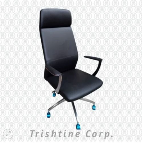 TEX-189 | Leather High Back Executive Office Chair (Category: Office Furniture & Fixtures) located in Caloocan City. Submitted by jimtapitan_trishtinecorp. (Listing ID 1464616989, Image 1). Description: High Back PU Leather Chair Chrome Arm with Upholstered Pad Seat & Back Tilt with Multi-Lock Synchro Mechanism with Anti Shock Color: Black PU Leather DISCLAIMER: PRICE IS FOR POSTING PURPOSES ONLY.