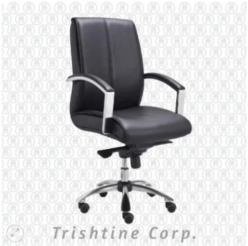 TEX-197 | Leather Mid Back Executive Office Chair (Category: Office Furniture & Fixtures) located in Caloocan City. Submitted by jimtapitan_trishtinecorp. (Listing ID 1464615300, Image 1). Description: Mid-back PU Leather Chair with Padded metal arm rest Chrome star base, with nylon casters Color: Black PU Leather DISCLAIMER: PRICE IS FOR POSTING PURPOSES ONLY.