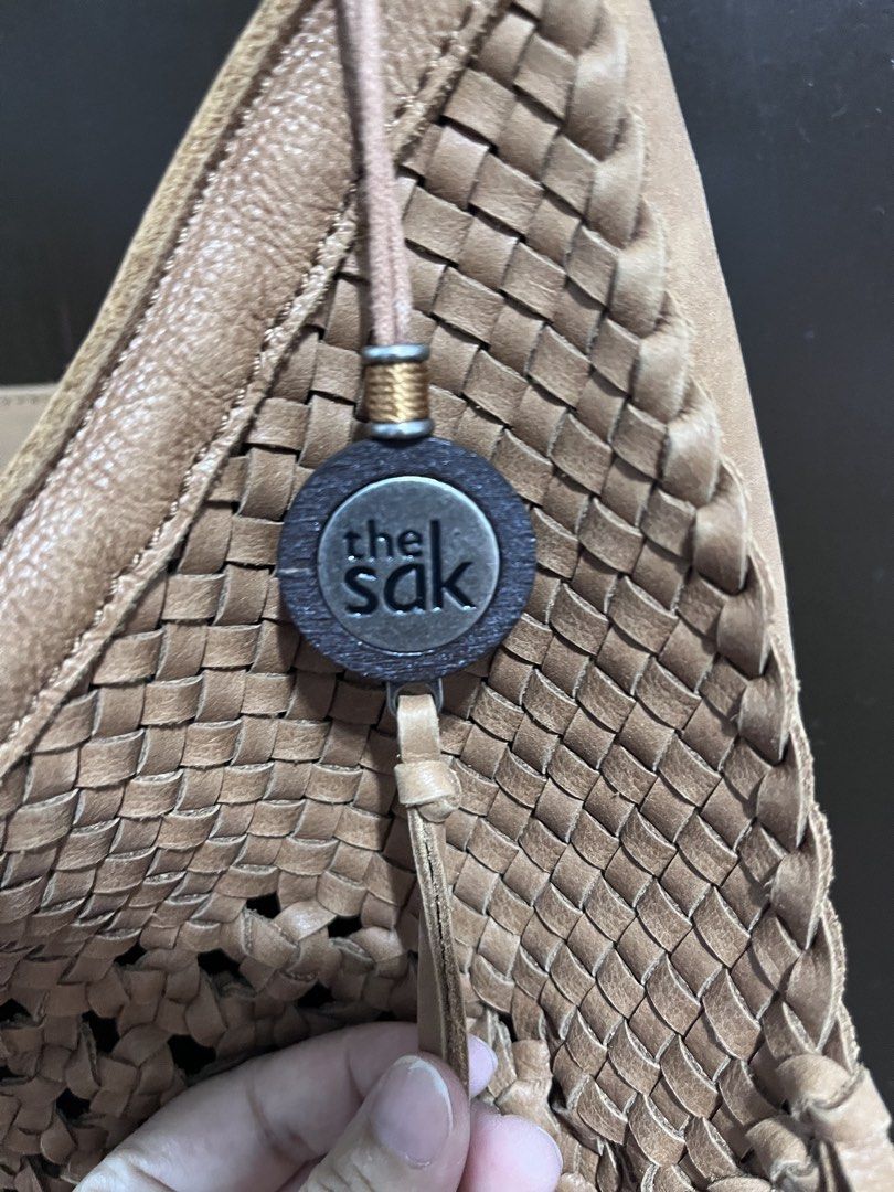 The SAK Leather Bag (Category: Cross-body Bags) located in Taguig. Submitted by collectionsbykhrisna (Listing ID 1464638488, Image 2). Description: Original The Sak leather crochet bag Used once during Coachella Party.