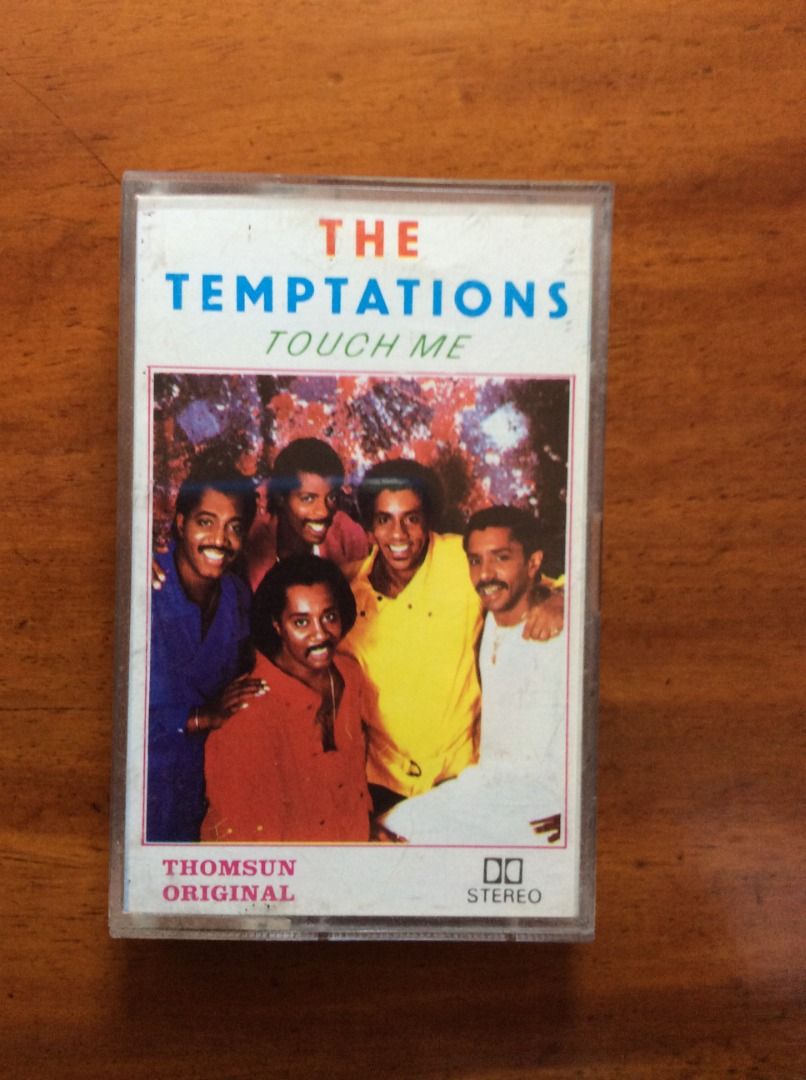 The Temptations Touch Me Cassette Tape (Category: CDs & DVDs) located in Silang. Submitted by lawrencenorthey (Listing ID 1464577857, Image 1). Description: - The Temptations 'Touch Me' cassette tape - Includes hit songs: 'Magic', 'Touch Me', 'Don't Break' - Also features: 'Give her some attention', 'I'm Fascinated', 'Deeper Than Love', 'She got tired of Loving Me', 'Do you Really Love your Baby', 'Oh Lover' - A must-have for any music collector.