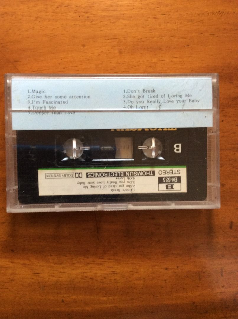 The Temptations Touch Me Cassette Tape (Category: CDs & DVDs) located in Silang. Submitted by lawrencenorthey (Listing ID 1464577857, Image 2). Description: - The Temptations 'Touch Me' cassette tape - Includes hit songs: 'Magic', 'Touch Me', 'Don't Break' - Also features: 'Give her some attention', 'I'm Fascinated', 'Deeper Than Love', 'She got tired of Loving Me', 'Do you Really Love your Baby', 'Oh Lover' - A must-have for any music collector.