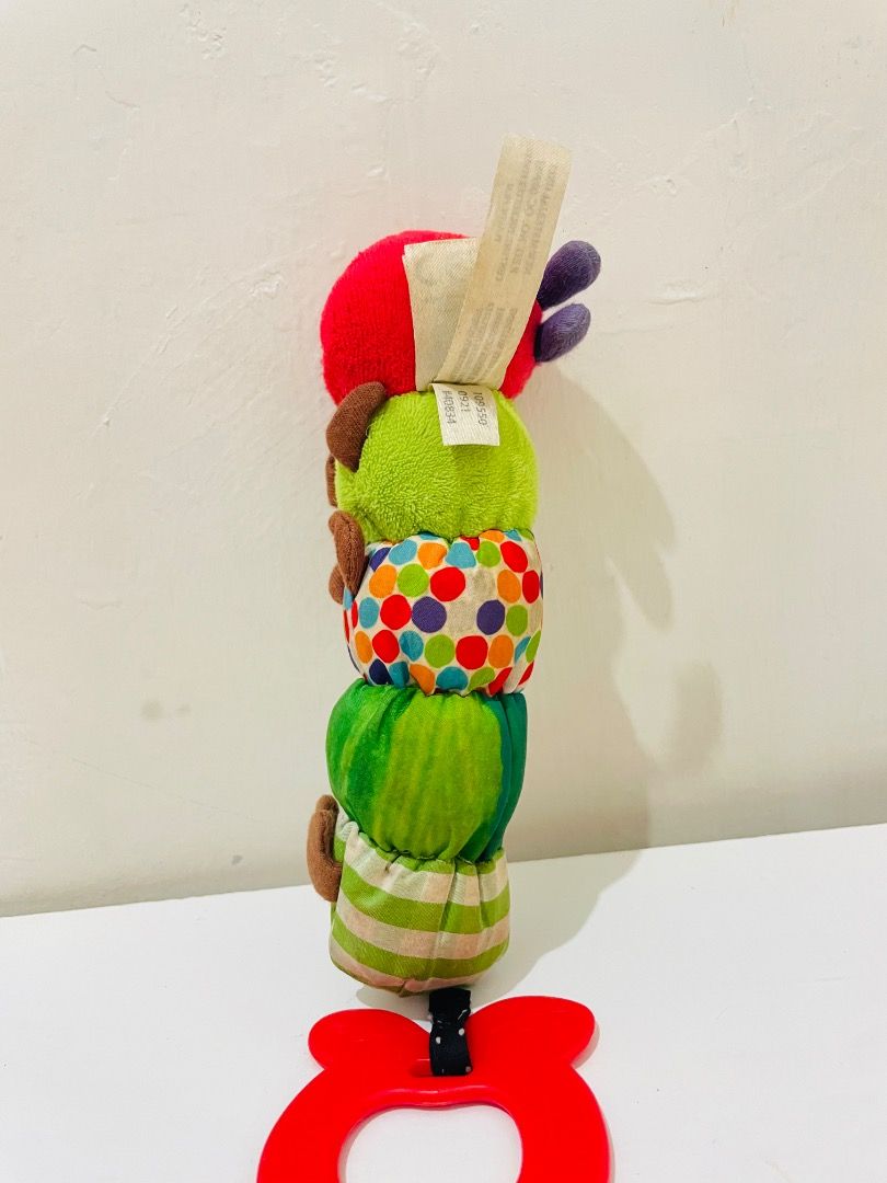 The Very Hungry Caterpillar- Teether & Rattle Toy (Category: Infant Playtime) located in Pasig City. Submitted by pleastellastory (Listing ID 1464749213, Image 2). Description: Needs clean. .
