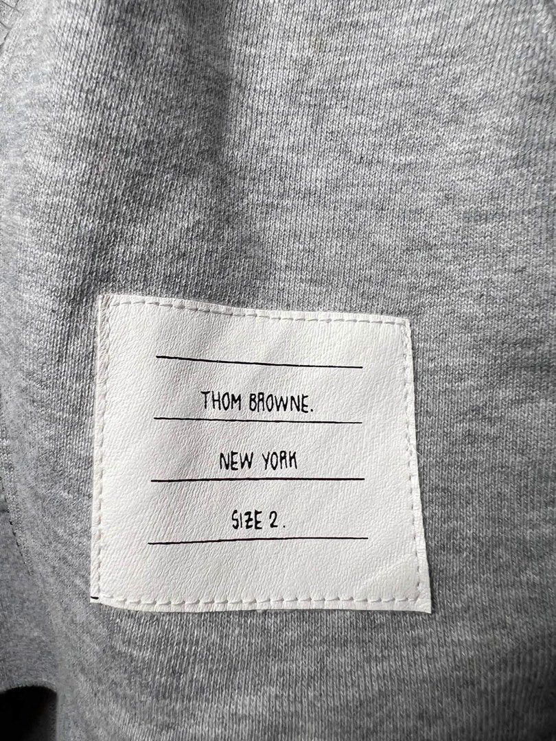 Thom Browne 4bar hoodie! (Category: Luxury Apparel) located in General Trias. Submitted by luxfinds2019 (Listing ID 1464635335, Image 3). Description: Thom brownw hoodie 899 Fit small to medium 20.5by26 Riri underzip Asnew No issue Loc laguna Pm.
