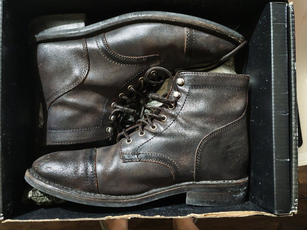 Thursday Boot Canyon Captain Boot (Category: Boots) located in Manila. Submitted by john.john17 (Listing ID 1464598433, Image 1). Description: Thursday Boot Captain - 9.5 Wide = 9,500php - Brand: Thursday Boot Co. - Model: Canyon Captain - Size: 9.5 Wide Fit - Color: Dark Brown - Material: Leather - Style: Lace-up with Cap Toe - Condition: Used - Includes: Original box Orginal Price: 12,900 + (customs and other fees, around 3k din atah) 15-16k to