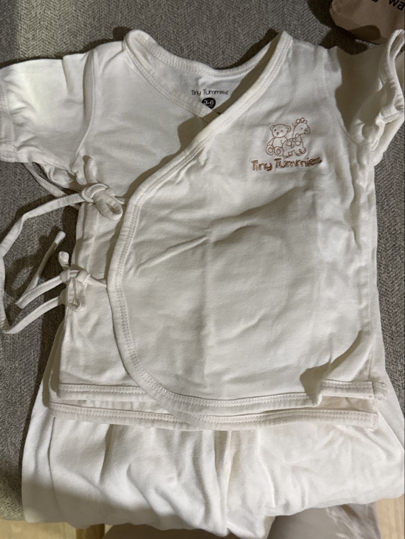 Tiny Tummies Beige Set of 2 (Category: Babies & Kids Fashion) located in Cebu City. Submitted by jillianmariebascones (Listing ID 1464692550, Image 1). Description: Set of 2 3-6 months size.