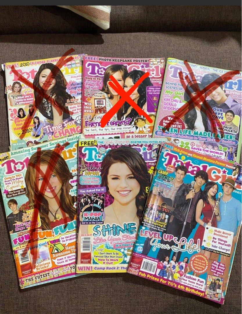 Total Girl Magazine 2000’s Issue (Category: Magazines) located in Quezon City. Submitted by kheiO1130 (Listing ID 1459034484, Image 1). Description: - Features Ashley Tisdale, Miley Cyrus, Miranda Cosgrove, Jonas Brothers etc. - Prices may vary, message for specific issues - Some magazines may have rips/missing pages/detachment issues .