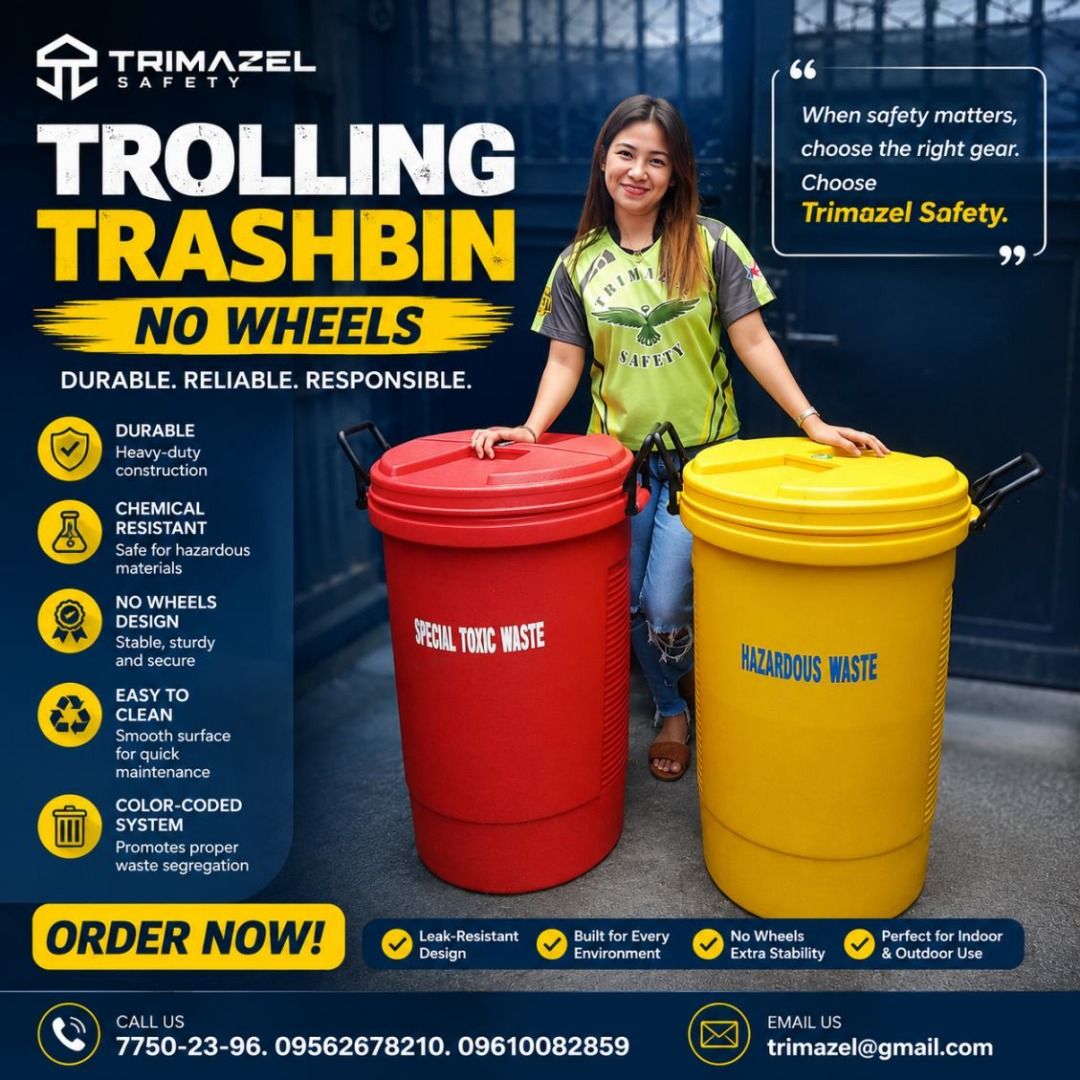 TROLLING TRASHBIN NO WHEELS (Category: Looking For) located in Caloocan City. Submitted by trzl_liza14 (Listing ID 1464580418, Image 1). Description: ✅ Guaranteed lowest price ✅ Quality products ✅ Big discount for bulk orders ✅ 100% LEGIT TRUSTED SUPPLIER! ✅ With Complete Legal Documents ✅ BIR Registered We Supply All Kinds Of PPE Supplies, Raincoat, Hard Hat, Cooler Box, Plastic Trash Bin, Road Barriers, Kayak Boats, Crystal Kayak, Traffic Cone,