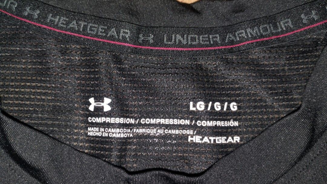 Under armour heat gear (Category: Swim Top & Rash Guards) located in Bulacan. Submitted by ryldeal030912 (Listing ID 1464693232, Image 3). Description: new condition large 17" width 25" lenght.