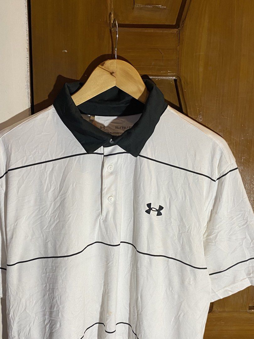 Under armour polo shirt (Category: Tshirts & Polo Shirts ) located in Davao. Submitted by sellsell2002 (Listing ID 1464709043, Image 2). Description: Excellent condition Size xl No flaws.