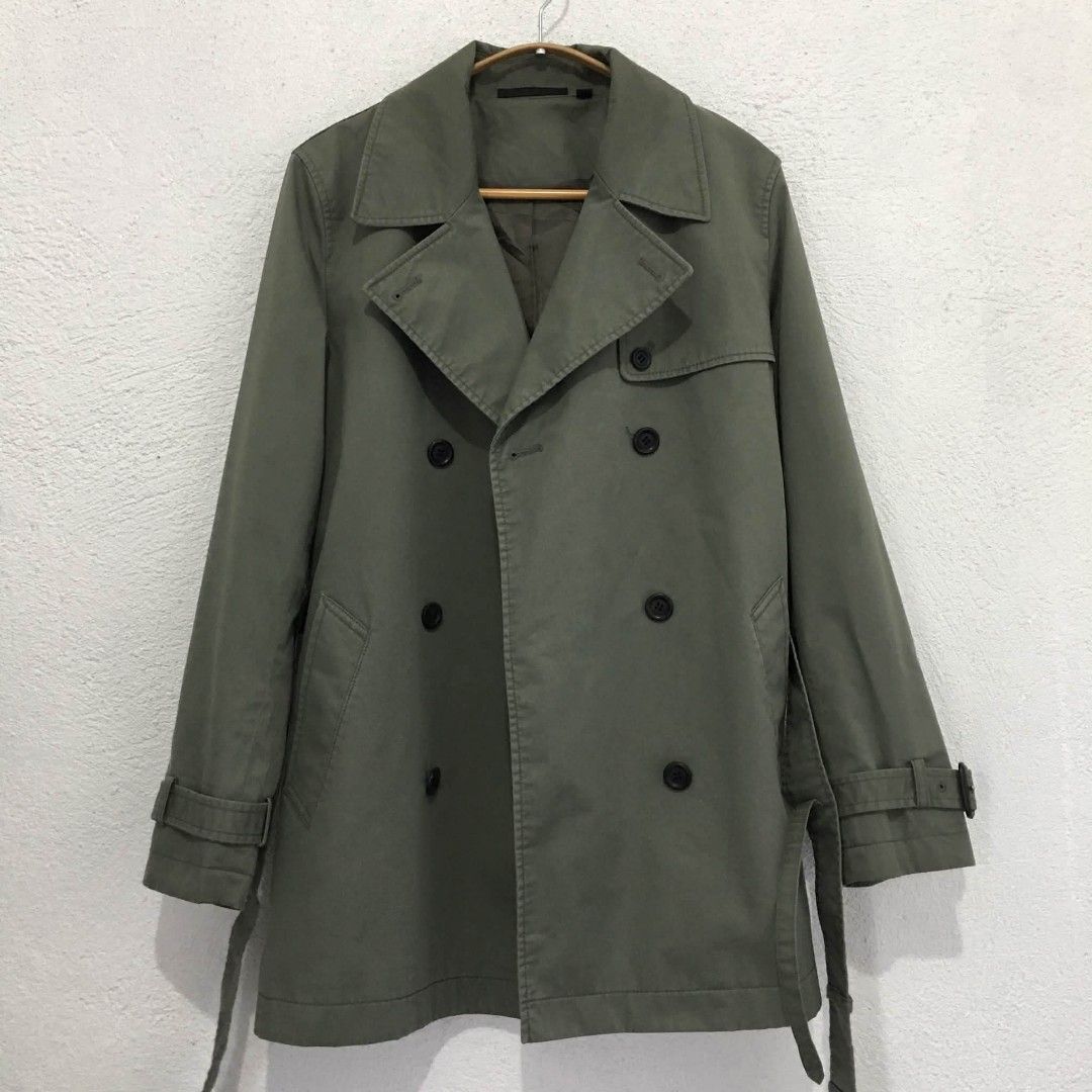 Uniqlo Short Belted Trenchcoat (Category: Coats, Jackets and Outerwear) located in Subic. Submitted by ayvee.ph (Listing ID 1464656550, Image 3). Description: Uniqlo Short Belted Trenchcoat FAVE!!!! So pretty perfect for travel 🐼 Prelove No when worn / Never worn 🏷Good as bnew Bought in store Size: L on tag Bust: Upto 40 Length: 29 inches Shoulder: 16 📌Measured via tm ✅Color may differ due to lighting Price: 📍Location: Olongapo City 🚛Courier