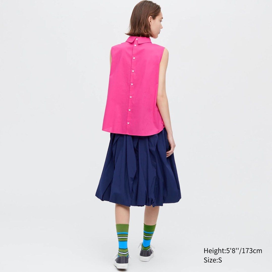 Uniqlo x MARNI Pleated Blouse (Category: Blouses) located in Cordova. Submitted by thedecluterrer (Listing ID 1464755908, Image 3). Description: .