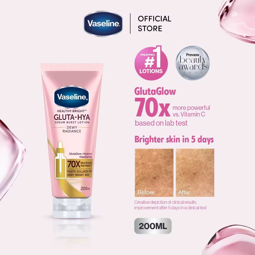 Vaseline Gluta-Hya Serum Burst Lotion (Pink) 330ML (Category: Body Care) located in San Mateo. Submitted by chrstian1 (Listing ID 1464699390, Image 2). Description: .