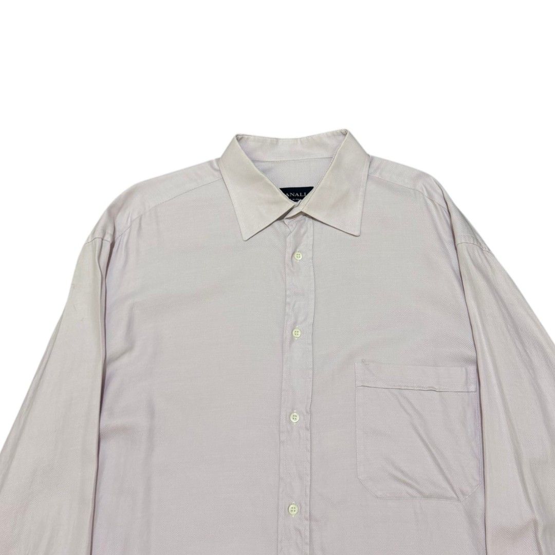 VINTAGE CANALI BUTTON UP LONGSLEEVES SHIRT (Category: Formal Shirts) located in Dinalupihan. Submitted by aizzeestuffs (Listing ID 1464681809, Image 2). Description: Length:31" Width:24" Shoulder:21" Sleeves:25.5" Color may vary due to lighting. Pm for more Details. Old Money Luxury Designer..