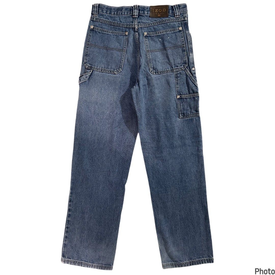 vintage IZOD carpenter jeans (Category: Jeans) located in Pasig City. Submitted by califinestcollectibles (Listing ID 1464614795, Image 2). Description: vintage IZOD carpenter jeans B#0010 Size: 28 Waist: 36cm / 14 inch Hip: 44cm / 16 1/2 inch Thigh: 27cm / 10 inch Inseam: 70cm / 27 inch Leg opening: 20cm / 8 inch Front: 30cm / 11 inch Length: 98cm / 38 1/2 inch • Actual and detailed photos are already posted—kindly check all photos. • When-worn 