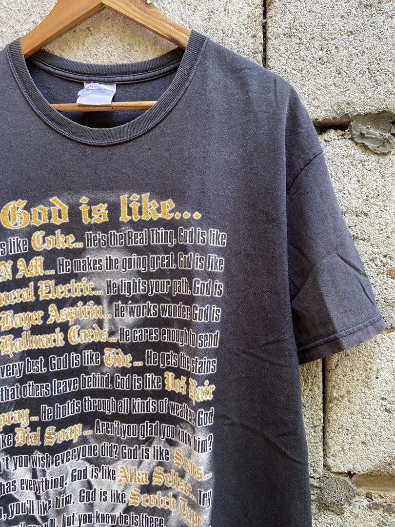 Vintage Jesus Tee (Category: Tshirts & Polo Shirts ) located in Manila. Submitted by da_plugv2 (Listing ID 1464605543, Image 2). Description: Vintage Jesus tee Hanes tag Large 22 x 29.5 dimes 1,000.