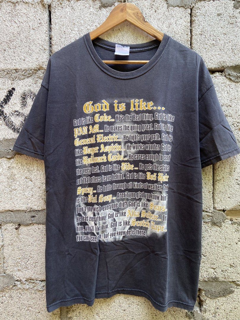 Vintage Jesus Tee (Category: Tshirts & Polo Shirts ) located in Manila. Submitted by da_plugv2 (Listing ID 1464605543, Image 1). Description: Vintage Jesus tee Hanes tag Large 22 x 29.5 dimes 1,000.