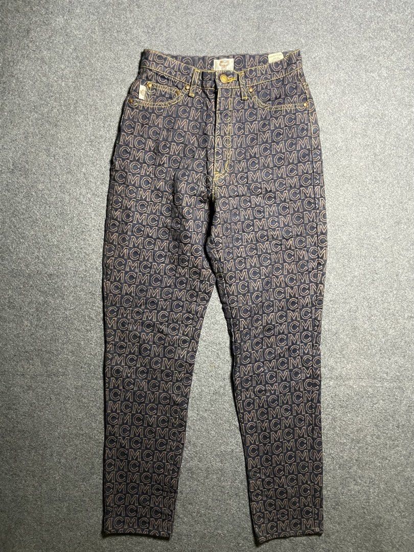 Vintage MCM Monogram Denim pants (Category: Jeans) located in Cebu City. Submitted by thrifted.john (Listing ID 1464703894, Image 1). Description: Vintage MCM Monogram Denim pants - Legit Authentic - unisex (men’s / women’s) - Size 26-27 - Waist - 13 - Length - 38 - Excellent condition - 10/10 colorate & condition - no issue 1,700 shipped Loc: Cebu Unli Vc, Vouch.