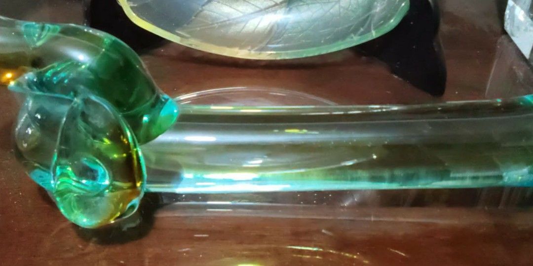 Vintage multi glass dachshund figurine (Category: Vintage Collectibles) located in San Rafael. Submitted by jflshoppe1989 (Listing ID 1464652435, Image 3). Description: size lenght 14 inches height 4 inches.