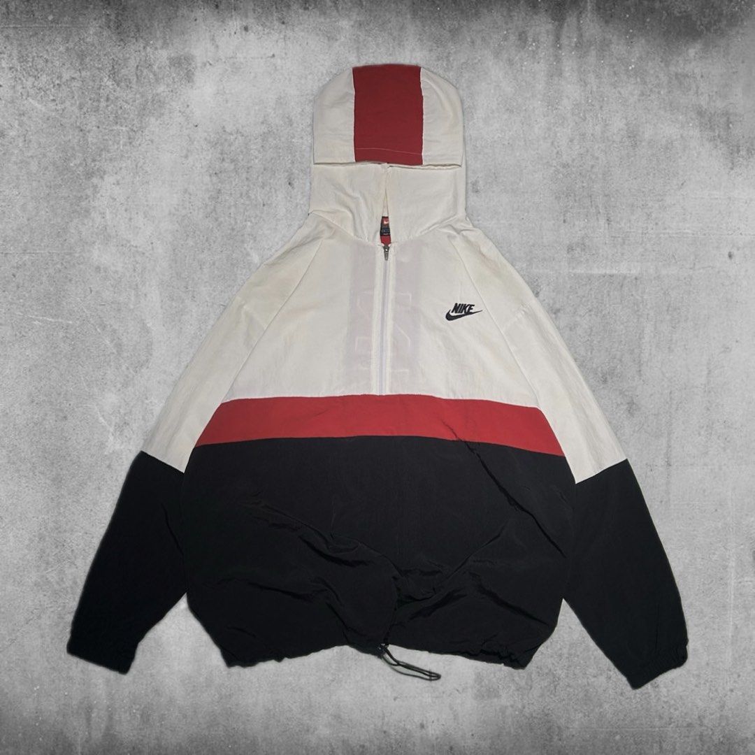 Vintage Nike Tritone Windbreaker (Category: Coats, Jackets and Outerwear) located in Angeles City. Submitted by 5am.collective (Listing ID 1464694435, Image 1). Description: Vintage Nike Tritone Windbreaker Dimensions: 25.5/29 (Large-XLarge) Excellent Condition💙 PHP 1799 Only🏷️ 5AM Collective .