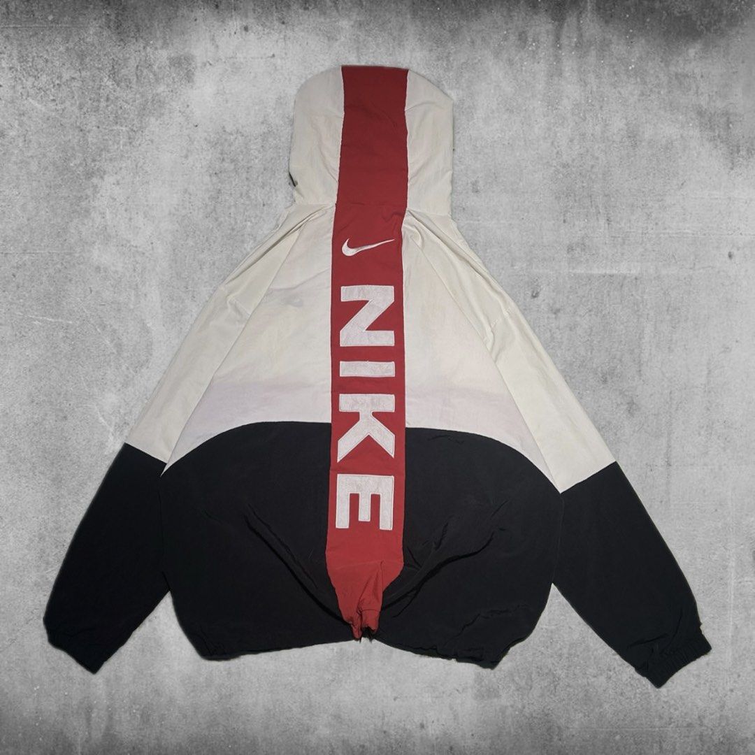 Vintage Nike Tritone Windbreaker (Category: Coats, Jackets and Outerwear) located in Angeles City. Submitted by 5am.collective (Listing ID 1464694435, Image 2). Description: Vintage Nike Tritone Windbreaker Dimensions: 25.5/29 (Large-XLarge) Excellent Condition💙 PHP 1799 Only🏷️ 5AM Collective .