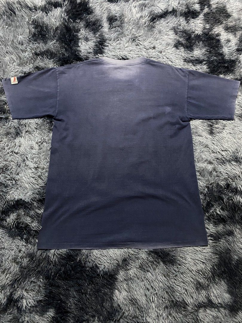 Vintage Nutmeg Notre Dame Fighting Irish tee (Category: Tshirts & Polo Shirts ) located in Manila. Submitted by zrothrift (Listing ID 1464627009, Image 2). Description: Vintage Nutmeg Notre Dame Fighting Irish tee Measurements: Large on Tag Width: 21.5 Inches Length: 30 Inches uneven fades, multiple pinholes, crack prints (Semi trash good Vintage wear) ₱850.