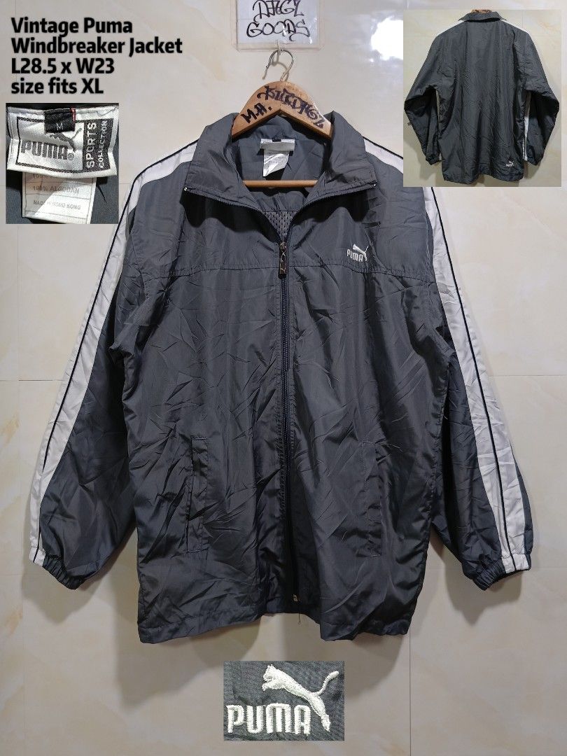 vintage puma windbreaker (Category: Coats, Jackets and Outerwear) located in Talisay. Submitted by burdagz13 (Listing ID 1464714117, Image 1). Description: condition: good as new colorrate: 10-10 issue: none 💸 First pay basis only 🚀 J&T shipping nationwide (doortodoor).