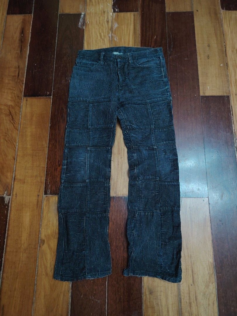 Vintage The Difference Rupert Patchwork Hickory Jeans (Category: Jeans) located in San Jose. Submitted by mickogapas67563 (Listing ID 1464627348, Image 1). Description: Vintage The Difference Rupert Patchwork Hickory Jeans.
