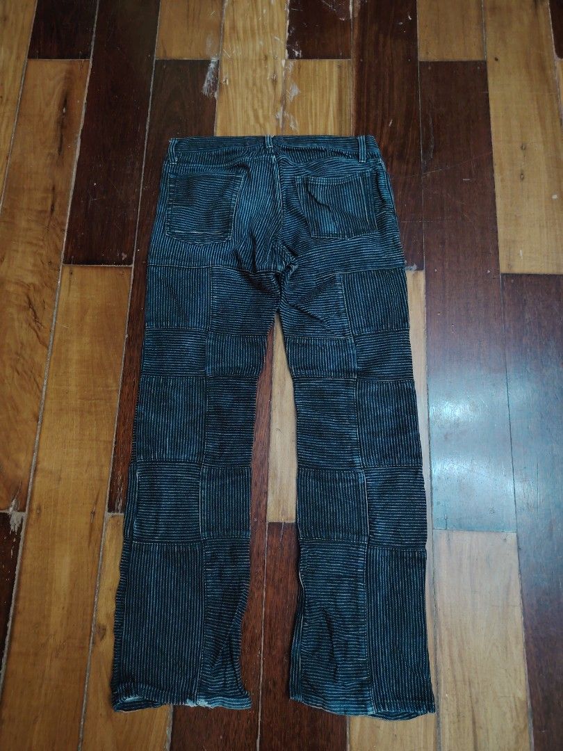 Vintage The Difference Rupert Patchwork Hickory Jeans (Category: Jeans) located in San Jose. Submitted by mickogapas67563 (Listing ID 1464627348, Image 2). Description: Vintage The Difference Rupert Patchwork Hickory Jeans.