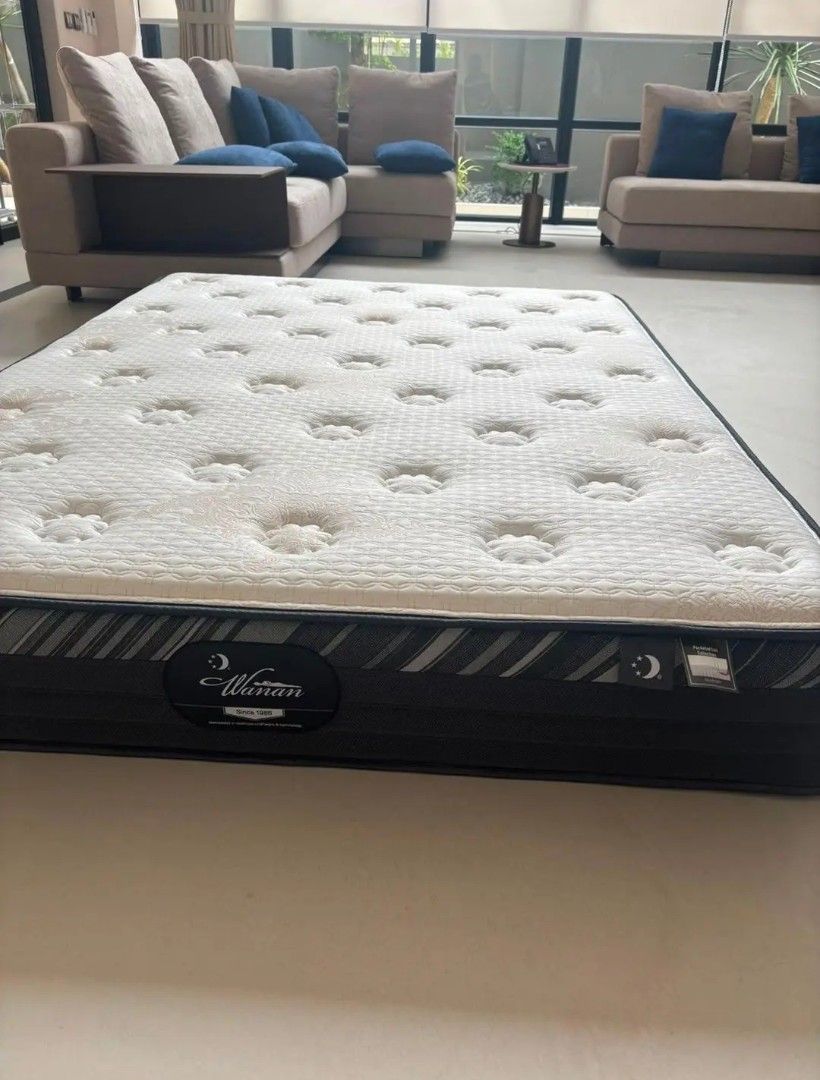 WanAn C-PF2066LC Pocket Spring Mattress (Category: Bed Frames & Mattresses) located in Manila. Submitted by calmmountain.942231 (Listing ID 1464597624, Image 3). Description: FOR SALE: Brand New Queen Size Mattress – ₱10,000 ✨ Brand New Condition ✨ Queen Size ✨ Soft-Medium Comfort (Pocket Spring Mattress) ✨ High-Density Foam & Independent Pocket Springs ✨ Thick, Premium Quilted Top for Extra Comfort ✨ Ideal for homes, condos, apartments, or guest