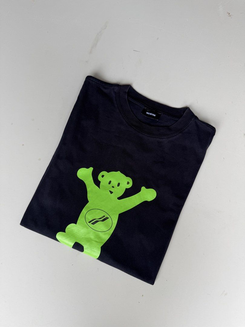 WE11DONE Navy Teddy T-shirt (Category: Announcements) located in Dasmarinas. Submitted by behind_the_buckx (Listing ID 1464594582, Image 2). Description: Very Good Condition Issue Sign of Wear only Size Large 29 x 24.