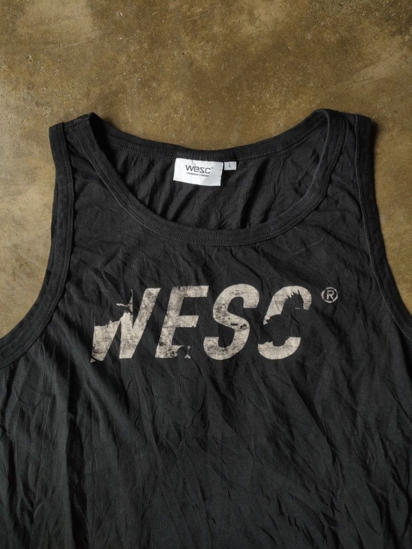 WESC® Tank Top (Category: Activewear) located in Angeles City. Submitted by thestorageroom (Listing ID 1464575040, Image 2). Description: no issue need wash from us boxes size l on tag 20 width x 26 length offer me please +sf.
