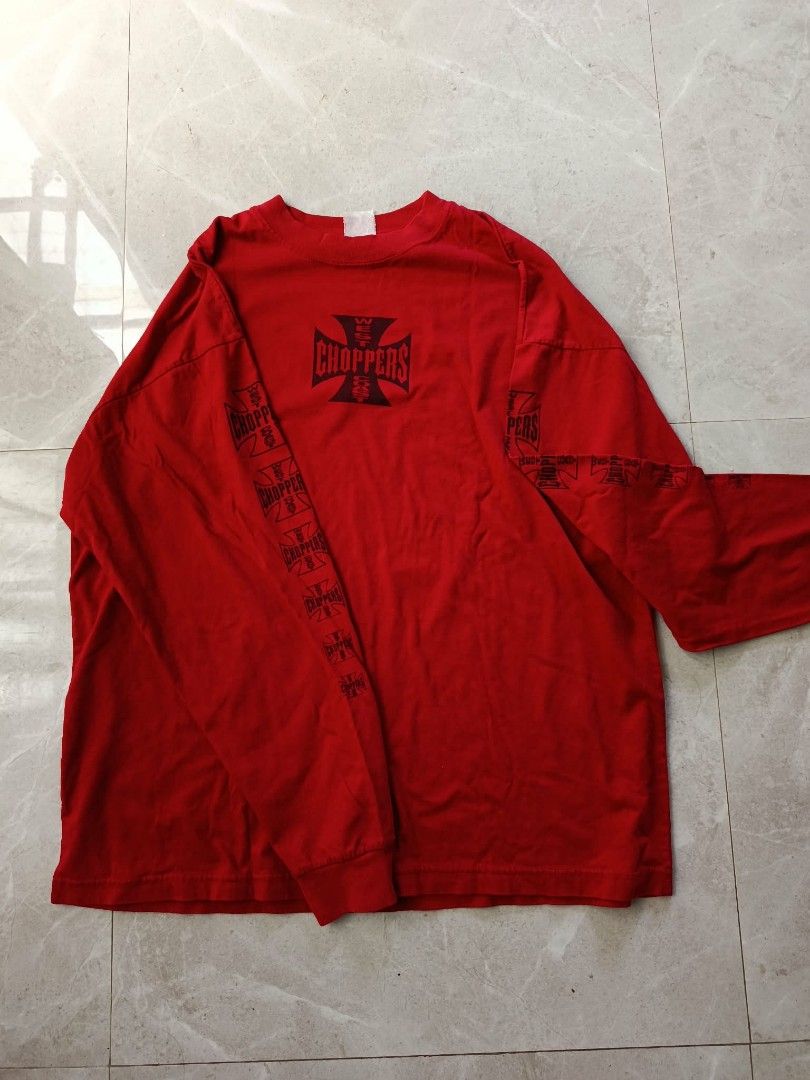 Westcostchoppers OG logo long sleeve (Category: Formal Shirts) located in San Pablo. Submitted by choicesthriftt (Listing ID 1464635626, Image 1). Description: size XL issue: fade tag.