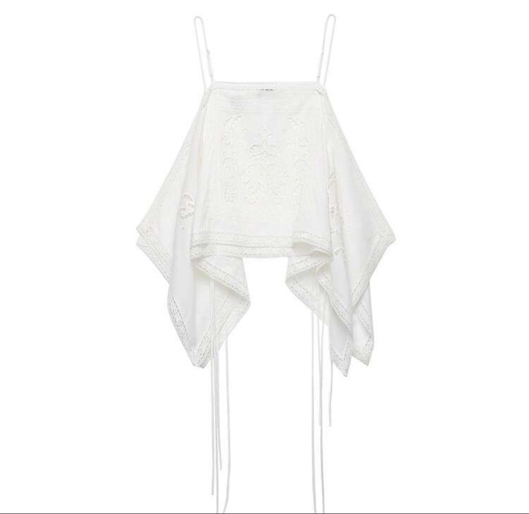 White Eyelet Square Neck Top (Category: Sets or Coordinates) located in Muntinlupa City. Submitted by cssndrax (Listing ID 1464675781, Image 1). Description: brand new, never worn.