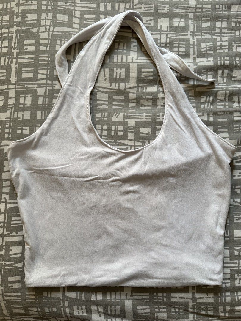 White Tie Top (Category: Others Tops) located in Paranaque City. Submitted by preloveeed890 (Listing ID 1464672962, Image 1). Description: .