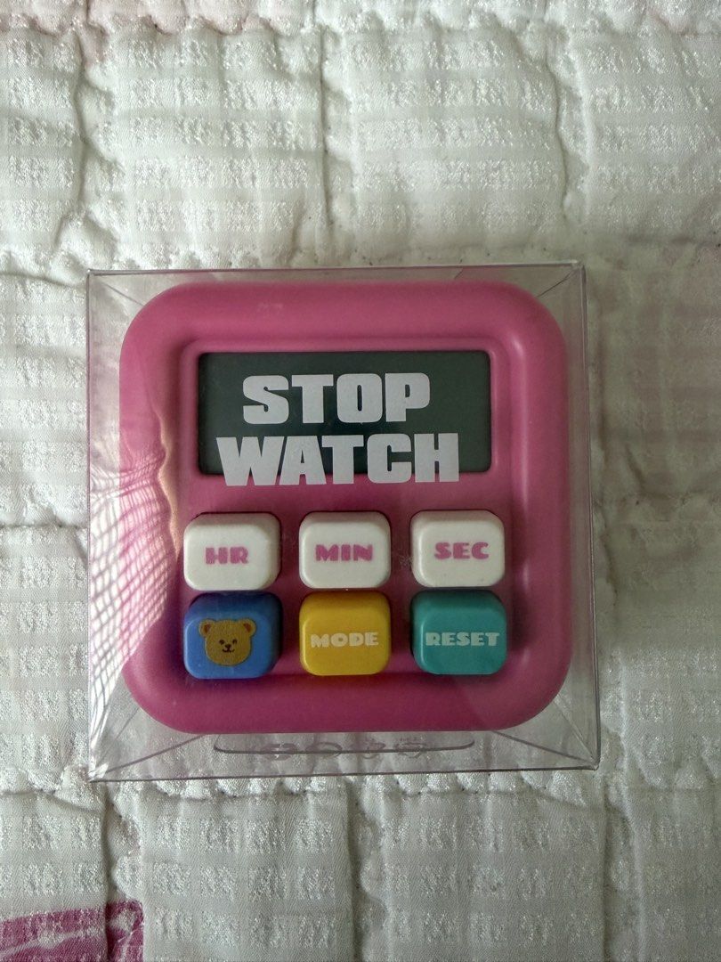 Wiggle Wiggle Stopwatch Timer (Pink) (Category: Clocks) located in Manila. Submitted by solariaaa (Listing ID 1464618439, Image 1). Description: •Brand new never been used •Got it as a gift.