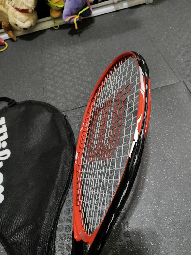 Wilson Tennis Racket with Cover (Category: Racket and Ball Sports) located in Caloocan City. Submitted by surplusandbnewshop (Listing ID 1464665529, Image 3). Description: .