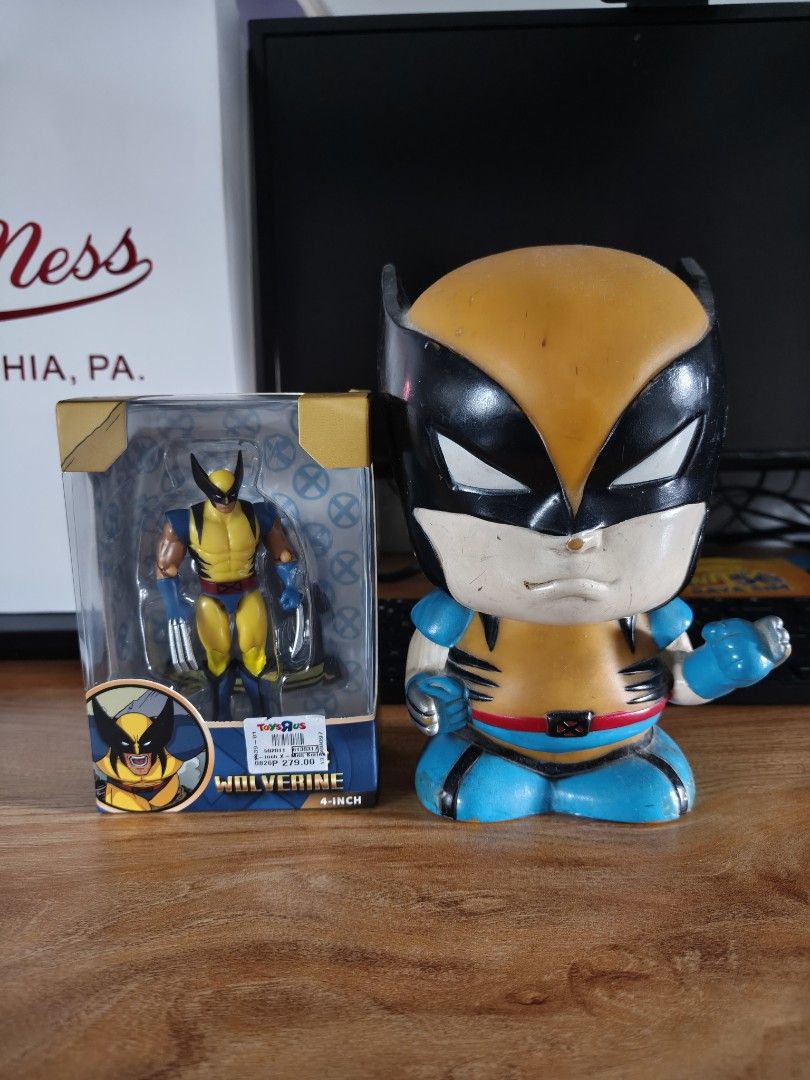 Wolverine Collectibles (Category: Action & Battle Toys) located in Manila. Submitted by crazytiger29 (Listing ID 1464631783, Image 1). Description: Wolverine Collection - Vintage 1996 Wolverine Caricature with markings from 1996 Marvel - Wolverine 4-inch Action Figure (brand new) perfect for collectors.
